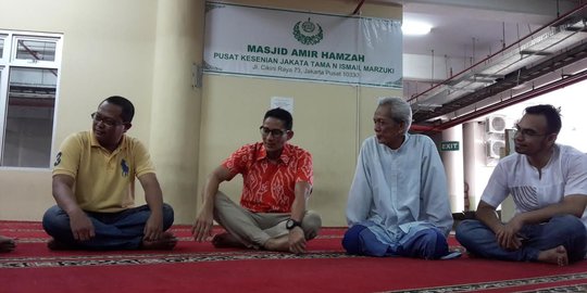 Kunjungi TIM, Sandiaga janji bangun masjid jika jadi 