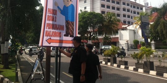 Hari pertama relokasi parkiran Malioboro, Taman Abu Bakar Ali sepi