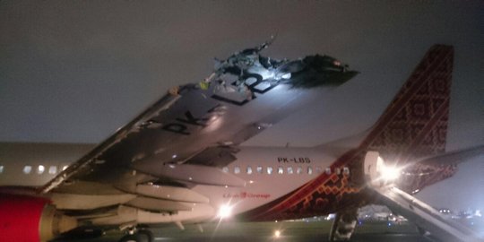 Kronologi kecelakaan Batik Air tabrak Trans Nusa di Halim