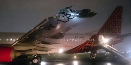 Akibat senggolan Batik Air-TransNusa, 5 penerbangan di Halim delay