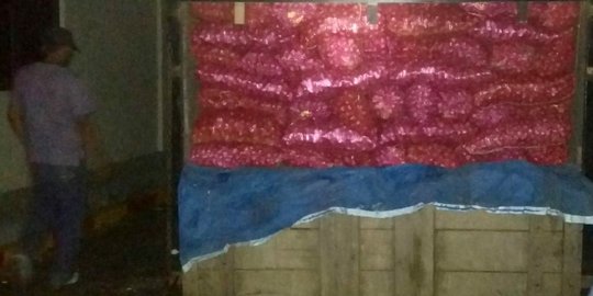 50 Ton bawang merah ilegal diamankan dari penampungan ikan Pidie