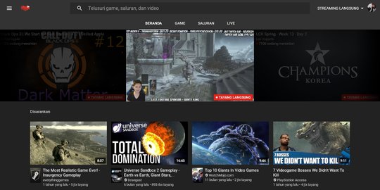 YouTube Gaming akhirnya sapa Indonesia