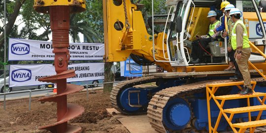 Ahok groundbreaking proyek jalan layang Semanggi