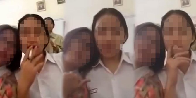 Video siswi SMA di Bandung merokok di sekolah bikin heboh 