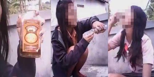 siswi berseragam pramuka pesta miras sampai teler rev5