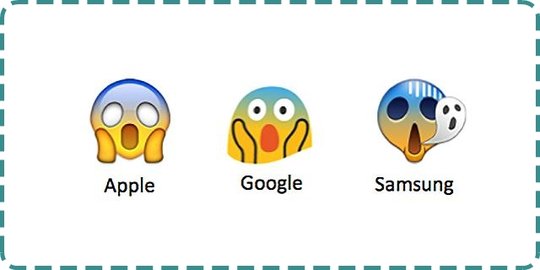 Unik 9 Emoji Ini Punya Bentuk Beda Di Setiap Merk Ponsel Merdeka Com