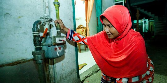 Pakai gas bumi, pengusaha kue ini hemat Rp 500.000 per bulan