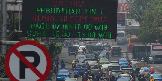 Uji coba sudah berakhir, sistem 3 in 1 masih belum diberlakukan