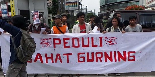 Mahasiswa di Medan demo tuntut pembebasan Sahat penghina Pancasila