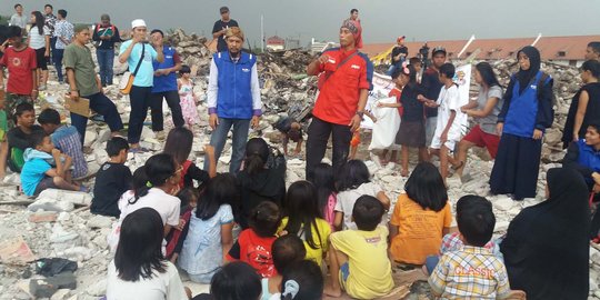 Anak-anak korban penggusuran Pasar Ikan diterapi agar tak trauma