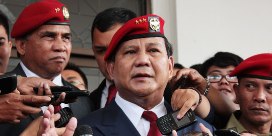Prabowo tak hadir di perayaan HUT Kopassus ke-64