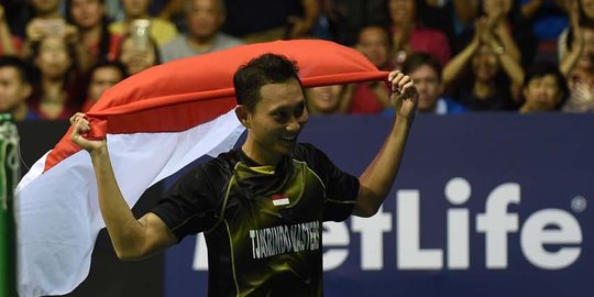 Juara, Sonny Dwi Kuncoro kibarkan Merah Putih di Singapore Open