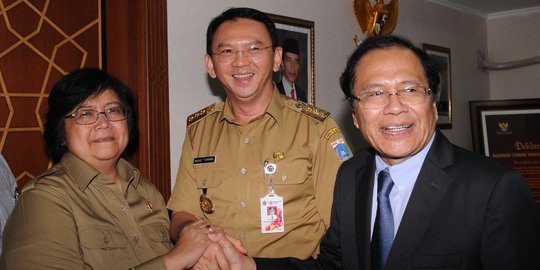 Ahok dan Menteri Siti sambangi kantor Menko Maritim