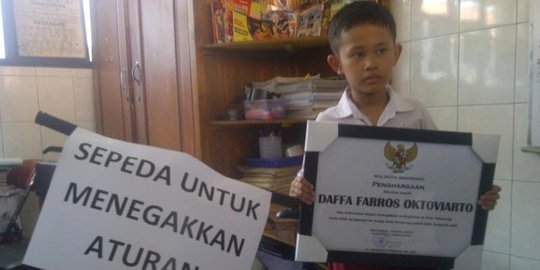 Bocah Daffa juga sering marah lihat teman buang sampah sembarangan