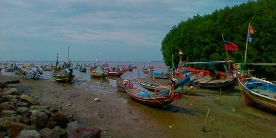 Kapal pengangkut pasir reklamasi Jakarta beroperasi malam hari