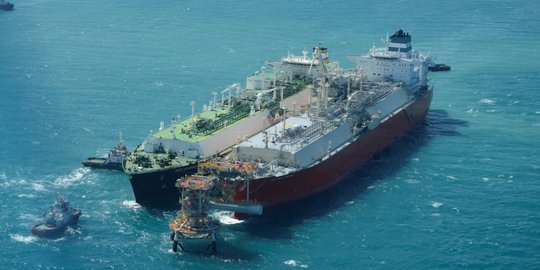 Kapal penampung gas Lampung terima kargo kedua dari Tangguh