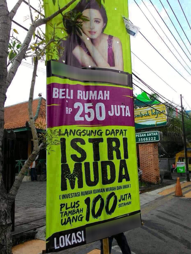 iklan beli rumah dapat istri muda