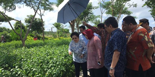 Mesranya Megawati & Tri Rismaharini kelilingi Taman Harmoni Surabaya