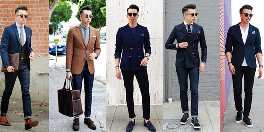Tips pakai blazer dan jeans untuk acara semi formal khusus cowok