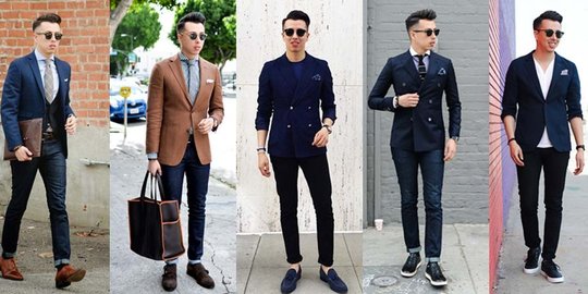 Tips pakai blazer dan jeans  untuk acara semi formal khusus 