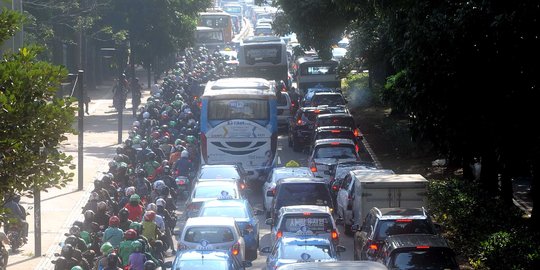 Inkonsistensi jalur jadi salah satu penyebab kemacetan di Jakarta
