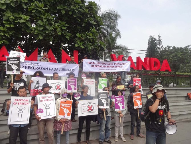 peringatan hari kebebasan pers internasional di bandung