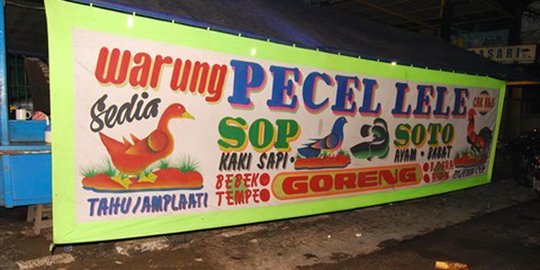 pecel spanduk jogja lele di tukang merdeka.com  pecel selalu  alasan Ini sama spanduk lele