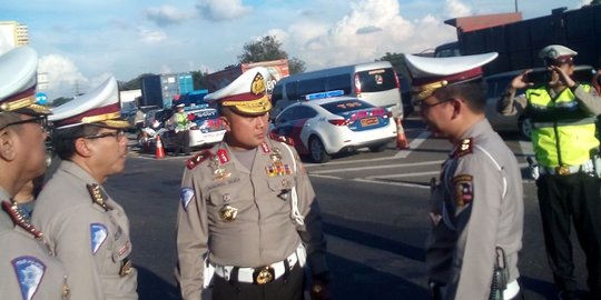 Korlantas Polri antisipasi kemacetan di Rest Area KM 19 Tol Cikampek