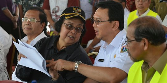 Ahok tak berkutik diserang tiga menteri soal reklamasi