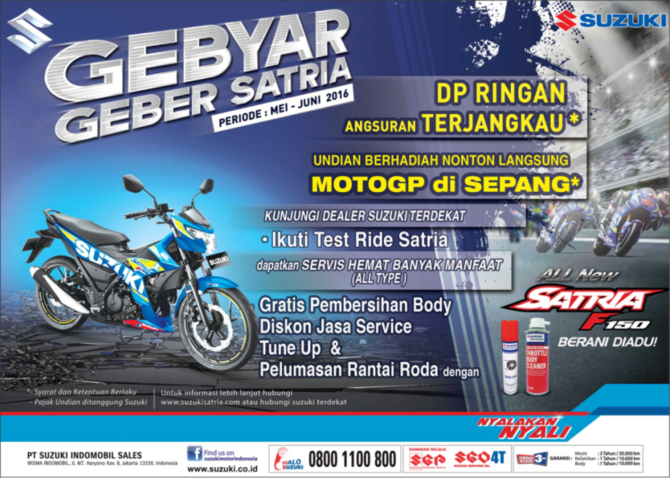 promo all new satria f150