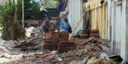 Ini penampakan rumah radio pemberontakan Bung Tomo rata dengan tanah