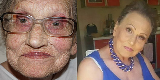Netizen heboh keajaiban makeup  bikin nenek  ini 20 tahun 