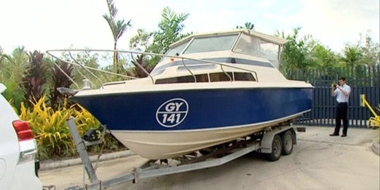 Ini perahu yang dipakai 5 terduga ISIS dari Australia ke Indonesia