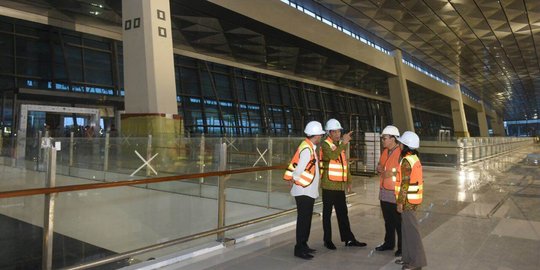 Jokowi sidak pembangunan Terminal 3 Ultimate Bandara Soekarno-Hatta