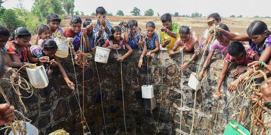 Seperempat populasi India dilanda kesusahan air bersih