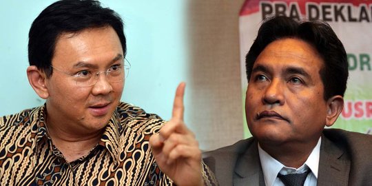 Ahok lawan Yusril di Pilgub: Lumayan kalau menang lawan Ketum partai