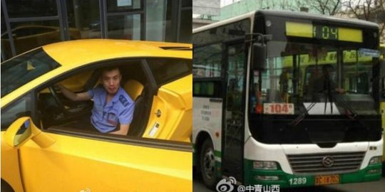 Sopir bus ini jadikan Lamborghini sebagai kendaraan harian