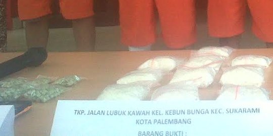 Dalam sepekan Polda Sumsel amankan 2 kg sabu & 12.595 butir ineks