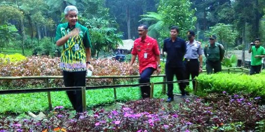 Ganjar Pranowo ingin Kebun Raya Baturraden seperti taman di Belanda