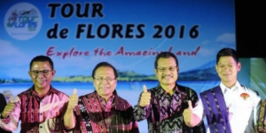 Turis Mancanegara Antusias Ikuti Tour de Flores 2016