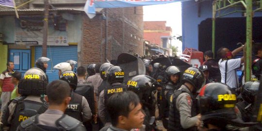 Rusuh penggusuran lahan PT KAI, 5 warga diamankan polisi