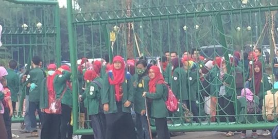 Demo Harkitnas, mahasiswa sebut Jokowi-JK belum sadar memimpin