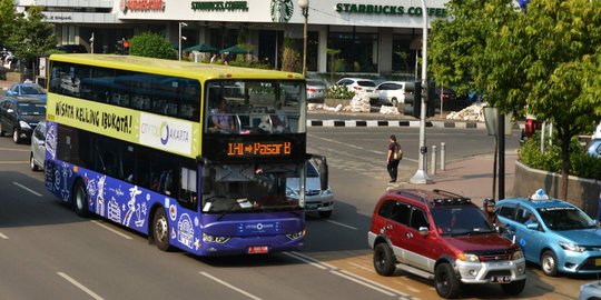 Pemprov DKI terima hibah satu bus tingkat dari pengusaha