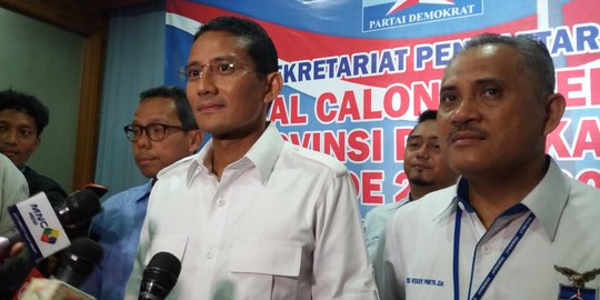 Penjaringan Cagub Demokrat, Sandiaga Uno bahas kenaikan harga pangan