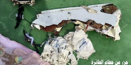 Ini puing EgyptAir yang ditemukan di Laut Mediterania