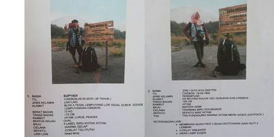 Ini SMS mengharukan 2 pendaki asal Cirebon hilang di Gunung Semeru