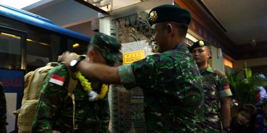 Sabet juara umum di AASAM, prajurit Kostrad disambut bak pahlawan