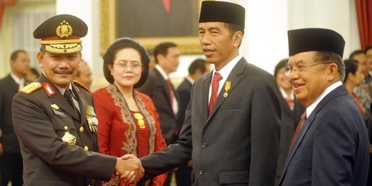 Jokowi belum putuskan perpanjang Badrodin atau tidak