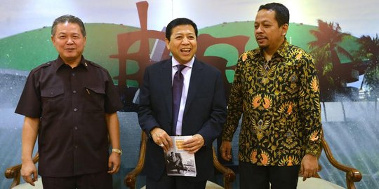 Temui Jokowi, Setya Novanto tegaskan tak campuri reshuffle kabinet