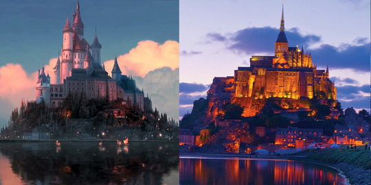 dalam rapunzel mont saint michel